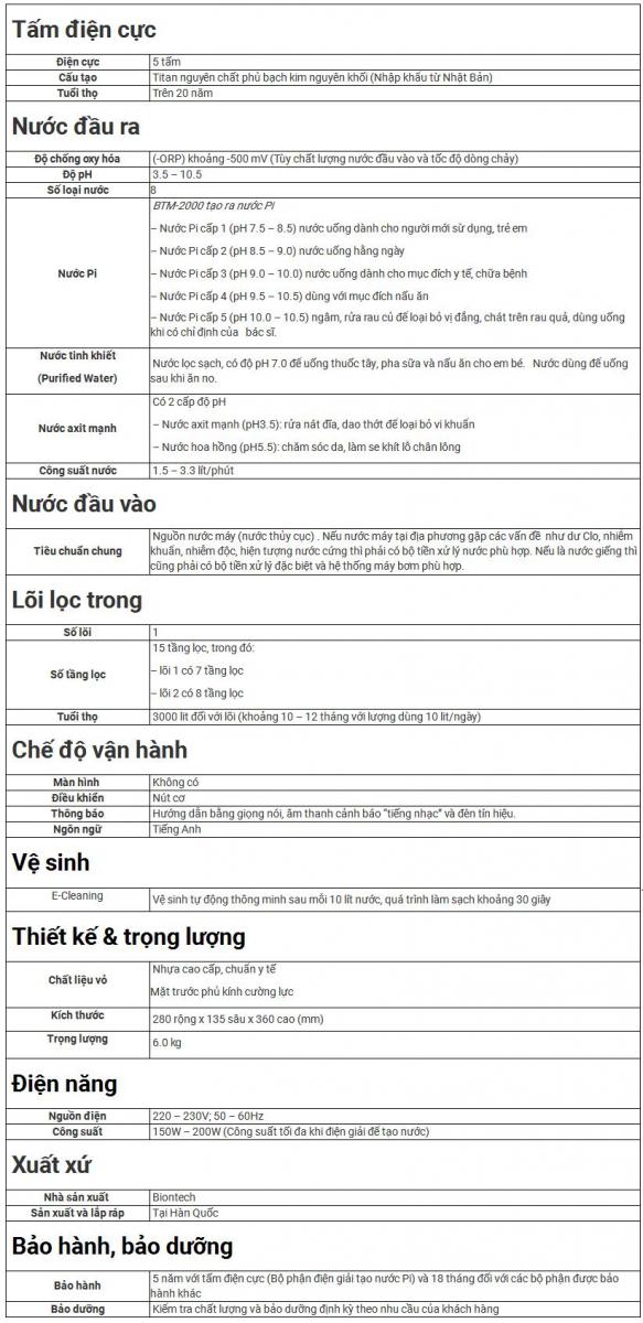 may tao nuoc Pi BTM - 2000